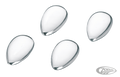 GZP Chrome Teardrop Concho For Harley-Davidson
