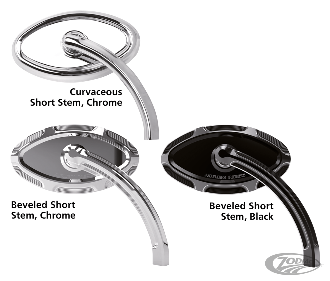 SMOOTHIE MIRROR  LEFT  CHROME For Harley-Davidson