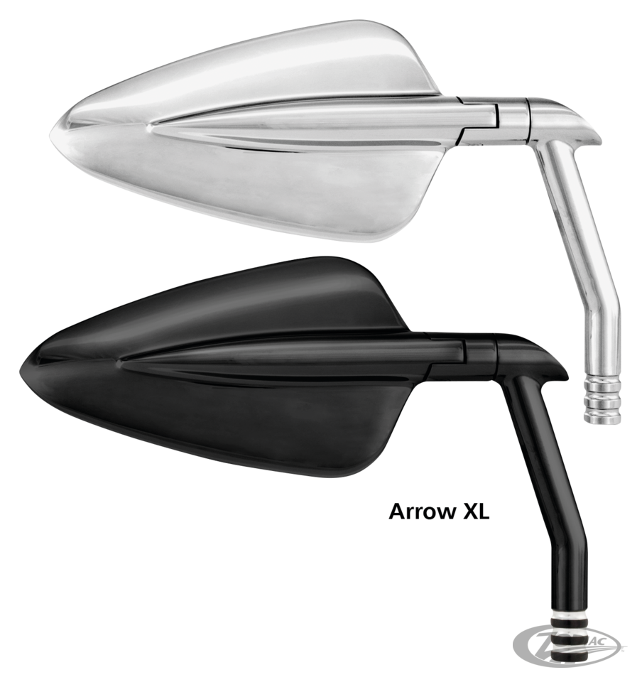 PM Vision Arrow XL mirror Contrast Cut For Harley-Davidson