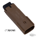 Molex 07Up 3-Position Male Brown OEM7254 For Harley-Davidson