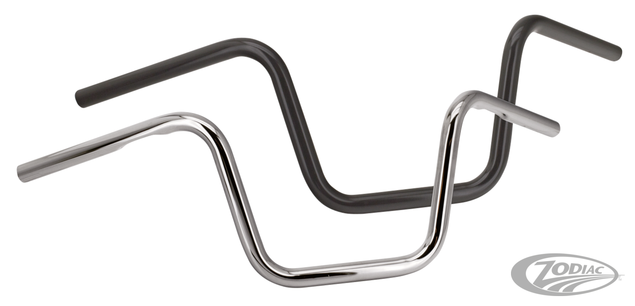 GZP Chrome Gibbon 8-1/4" bar Non-Dimpled For Harley-Davidson
