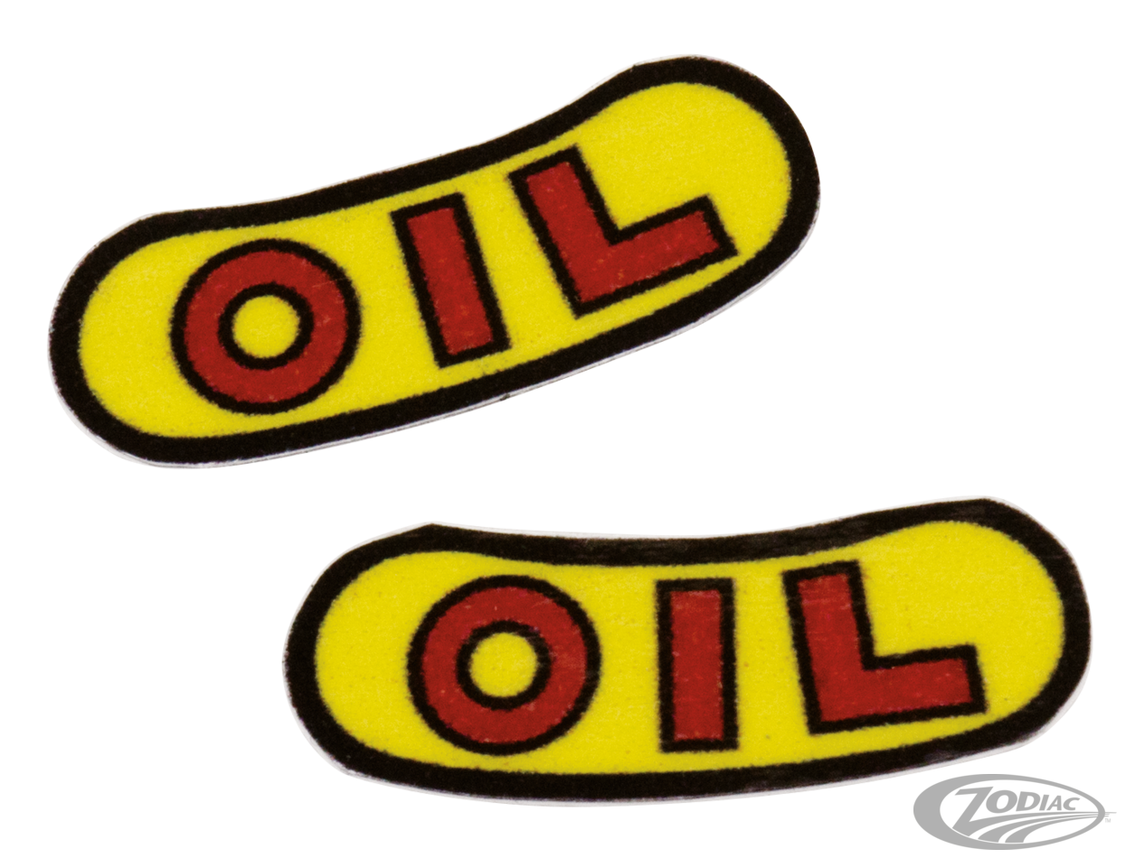 Pair sticker "OIL" for military oil cap For Harley-Davidson