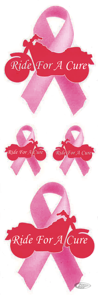 RIDE FOR A CURE 3X10IN DECAL For Harley-Davidson