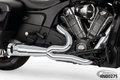 TURNOUT 2-1 W/STRGHT CH/CH CHLNGR20 For Harley-Davidson