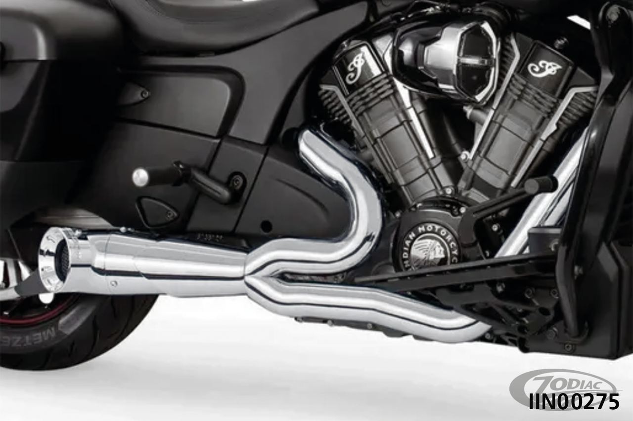 TURNOUT 2-1 W/STRGHT CH/CH CHLNGR20 For Harley-Davidson