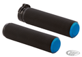 Knurled Fusion Grips - Blue cable For Harley-Davidson