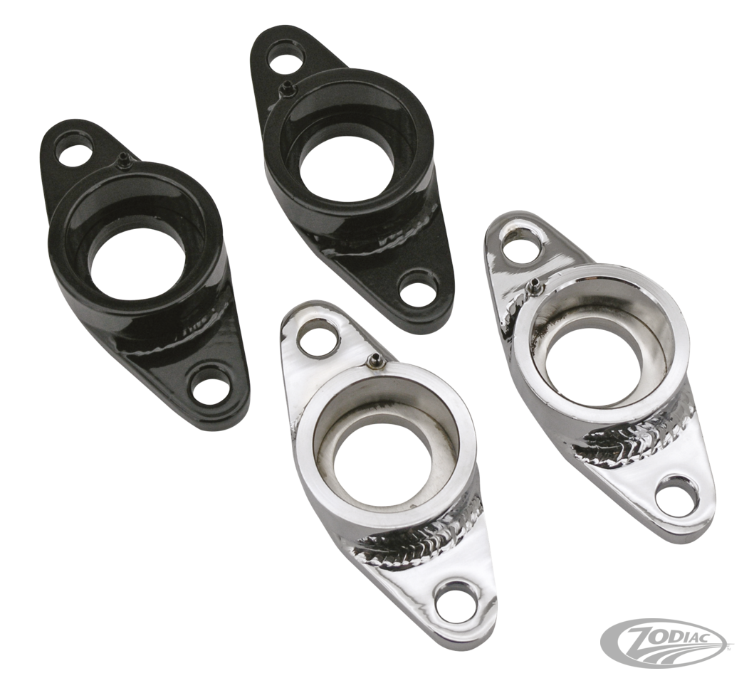 Swing arm mounts L&R, black FXR For Harley-Davidson