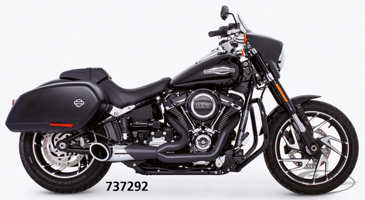 2-1 TURNOUT ST18-up Combo Black For Harley-Davidson