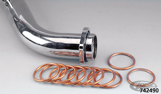 10pck Copper Crush Ring Exhaust all H.D For Harley-Davidson