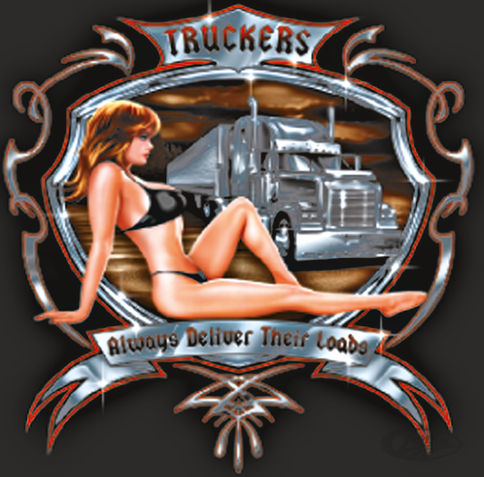 TRUCKERS DELIVER 6"X5,75" For Harley-Davidson