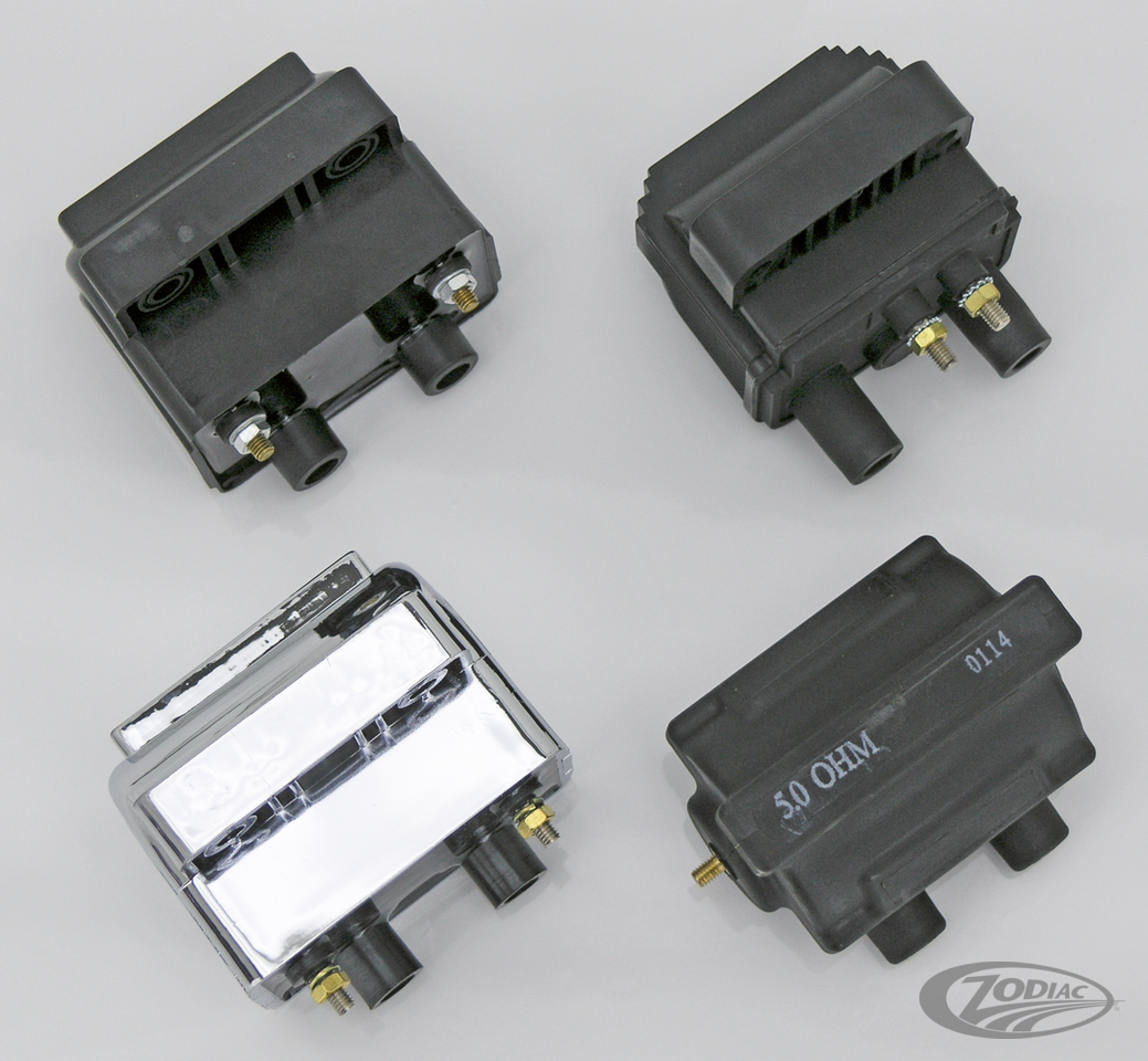 Ignition coil black 1.3Ohm For Harley-Davidson