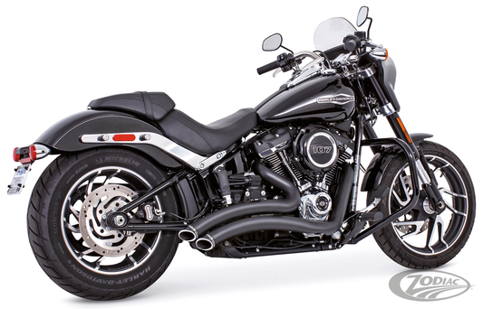 Sharp curved radius ST18-up Blk/Blk For Harley-Davidson