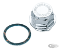 GZP Chrome rear brake cylinder cap #4176 For Harley-Davidson