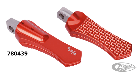 DIAMOND FOOTPEGS RED For Harley-Davidson