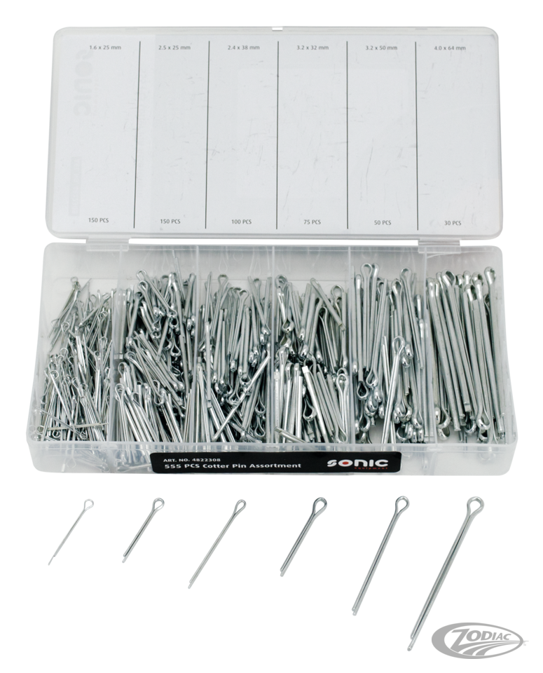 555Pcs Sonic assortment box cotter pins For Harley-Davidson