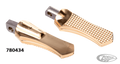 DIAMOND FOOTPEGS BRASS For Harley-Davidson