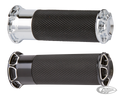 BEVELED FUSION GRIPS, CABLE, CHR For Harley-Davidson