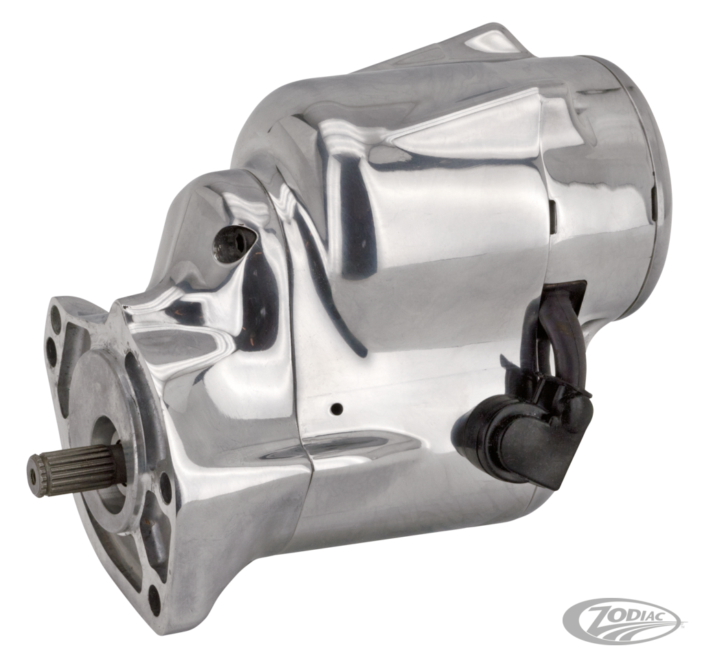 Spyke stealth starter BT94-06 polished For Harley-Davidson