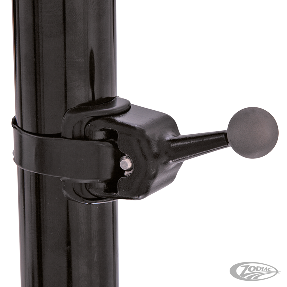 Uni Ball Mnt 7/8"- 2-1/4" dia tubing Blk For Harley-Davidson