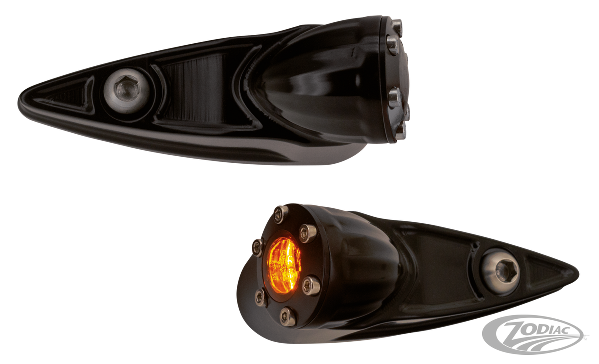 VITY front turnsignals FLTRX15-up Black For Harley-Davidson