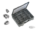 Assortment tray chrome acorn nuts UNF/C For Harley-Davidson