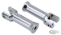 GZP Chr ST18-up passenger peg mountkit For Harley-Davidson