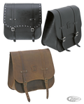 Texas Leather saddlebag 32L For Harley-Davidson