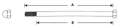 Rear Axle for Wide-ass Swing arm 355mm For Harley-Davidson