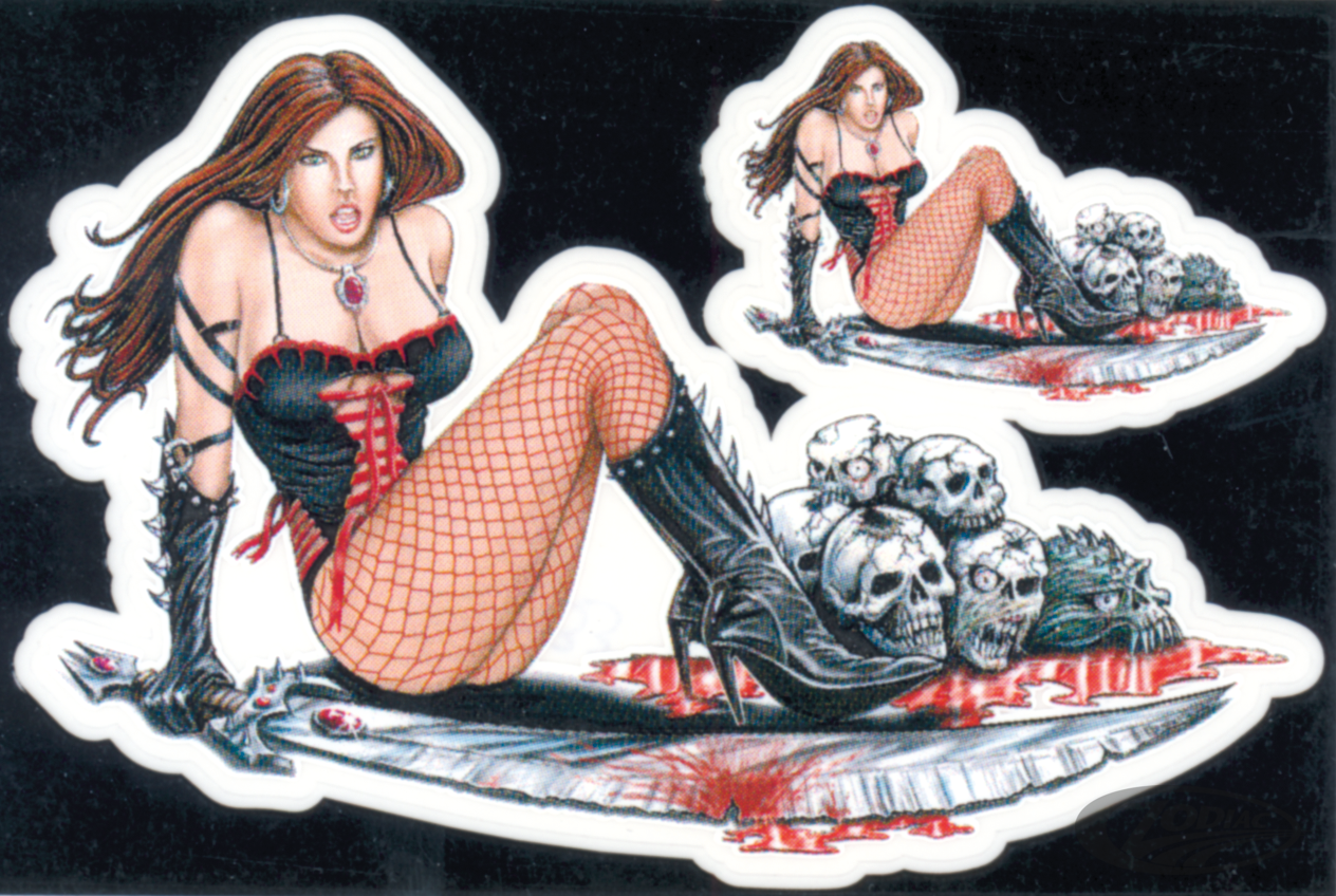 Mini Decal Death Queen For Harley-Davidson