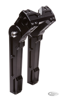 Adjustable 10" riser set black For Harley-Davidson