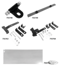 Solo seat bracket rear raw steel For Harley-Davidson