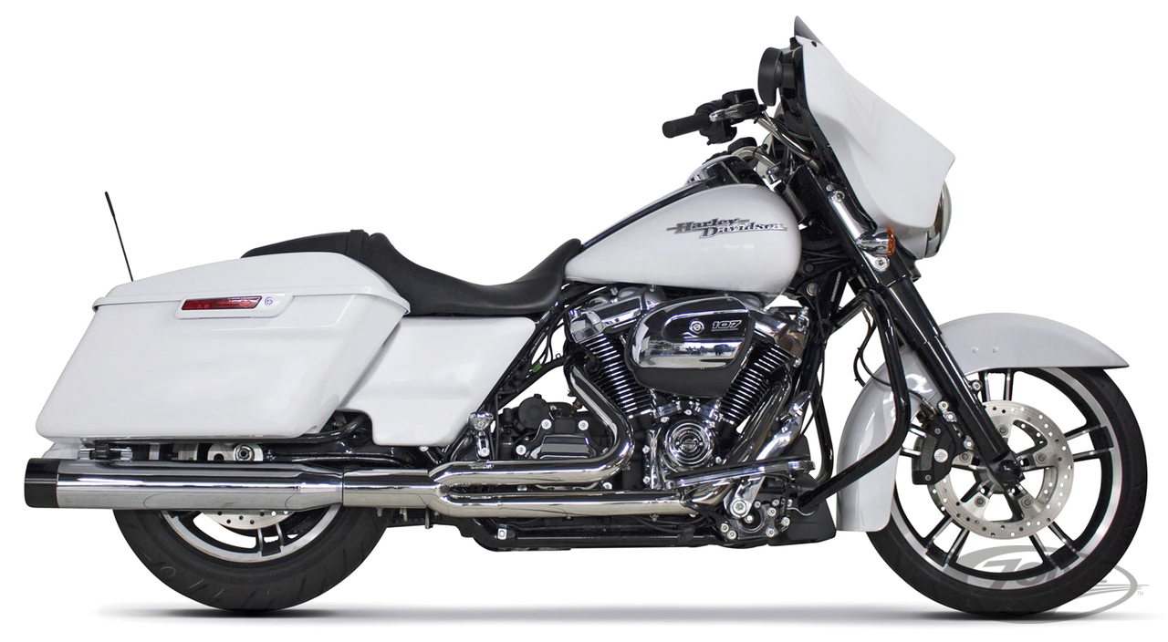 TBR FLH/T17-UP full length ghost Chr/Blk For Harley-Davidson