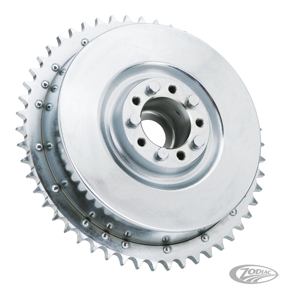 GZP chrome rear brake drum assy BT37-57 For Harley-Davidson