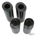 GZP Black slider cvrs, pair 45964-49/86/ For Harley-Davidson