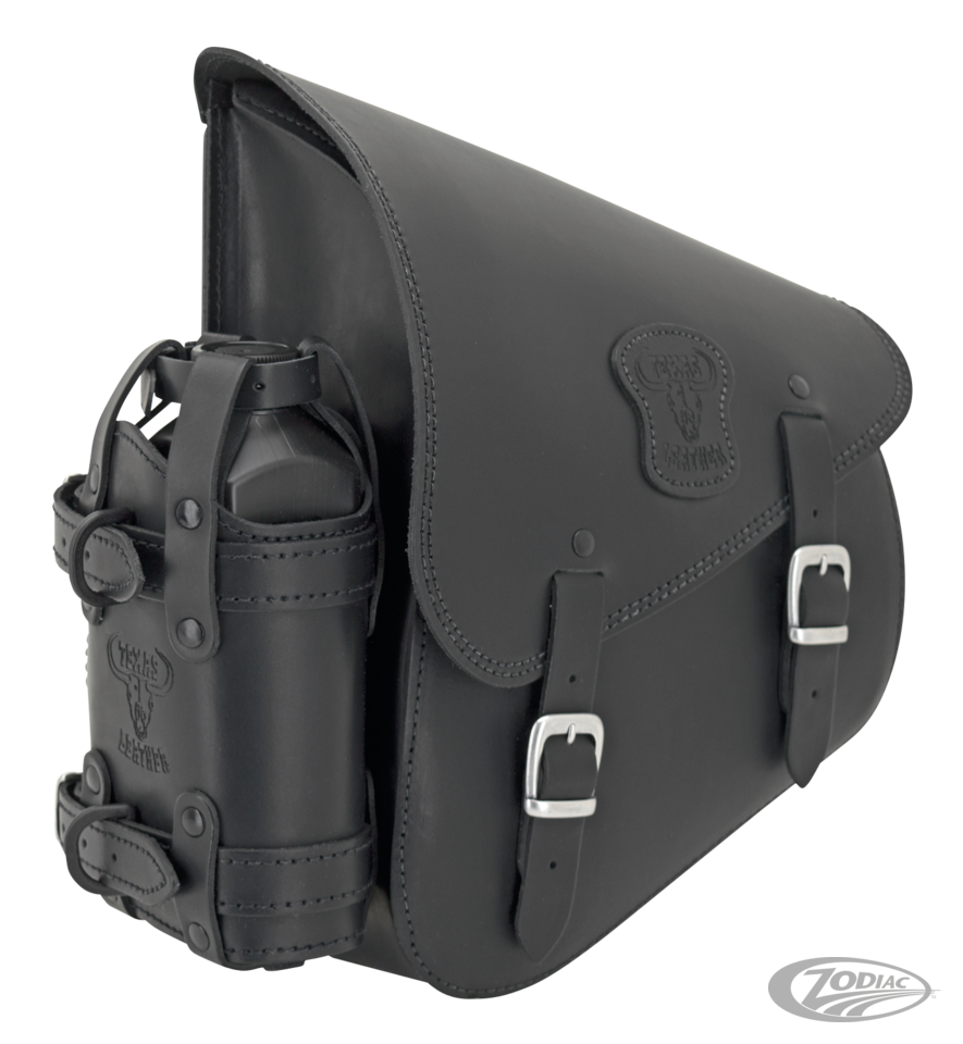 Texas Leather Oil bottle holder (1L) Blk For Harley-Davidson