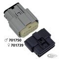 Molex 07Up 20-Position Female Black OEM7 For Harley-Davidson