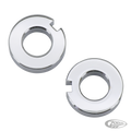 GZP Chrom axle adjuster spacers F*ST00-0 For Harley-Davidson