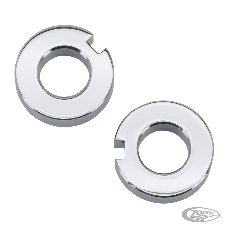 GZP Chrom axle adjuster spacers F*ST00-0 For Harley-Davidson