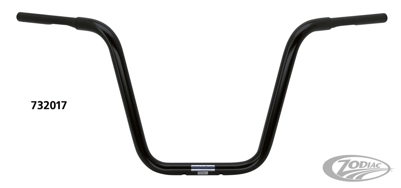 TBW Apehanger 1-1/4" 40cm  3 hole Chrome For Harley-Davidson