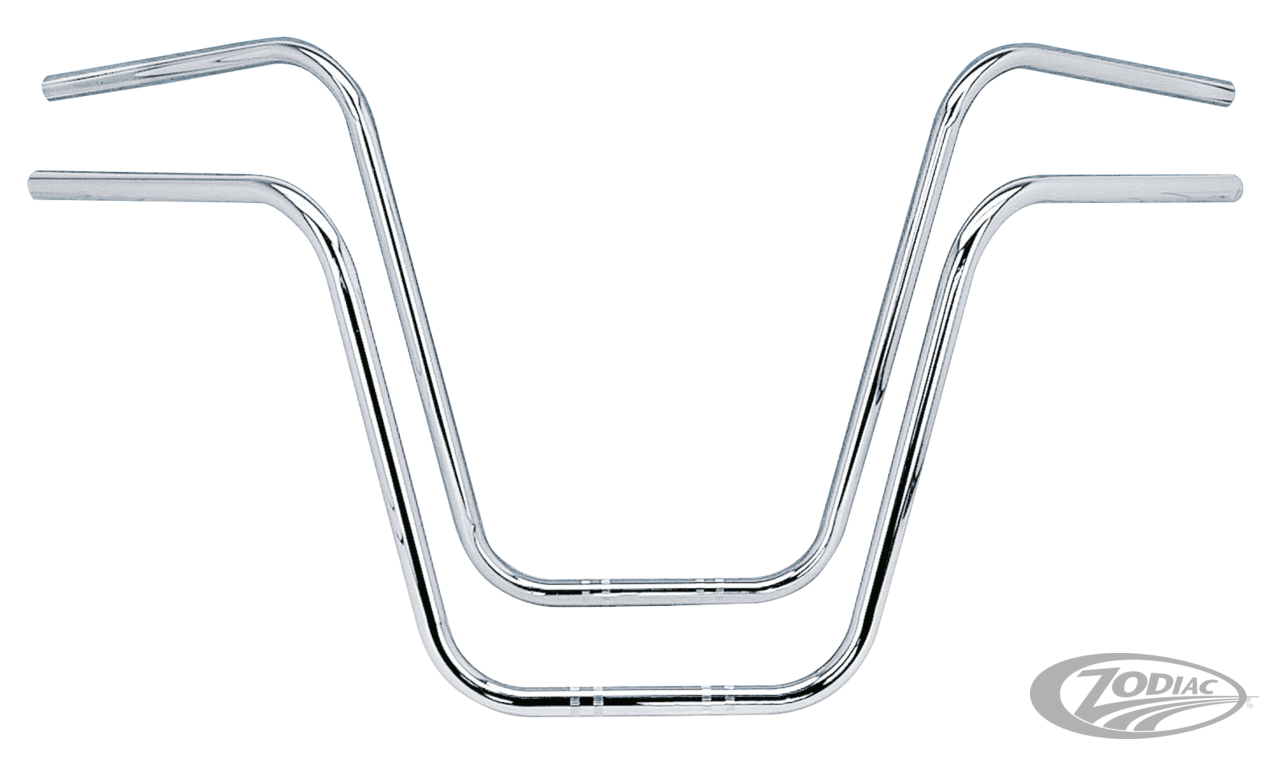 High Ape Hanger 16" w/dimples D=1" For Harley-Davidson