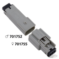 Molex 07Up 3-Position Female Gray OEM725 For Harley-Davidson