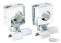 GZP Chrome billet short riser set w/slee For Harley-Davidson