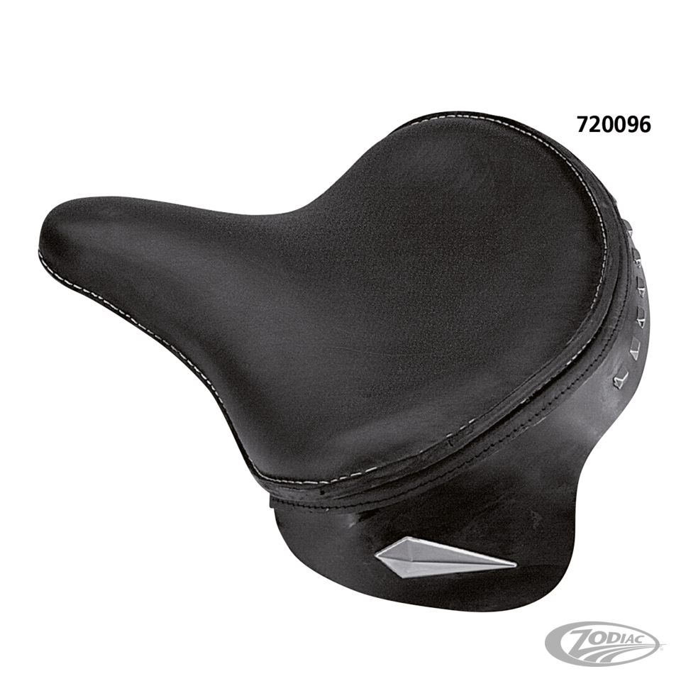 Solo seat Deluxe blk Electra style 43-54 For Harley-Davidson