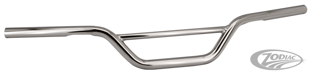 GZP Motor-X dimpled Chrome 4-1/4" For Harley-Davidson