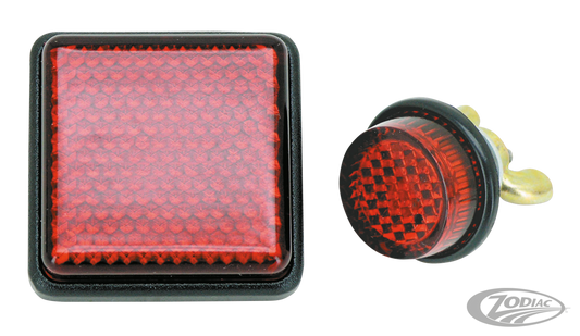 GZP Universal red bolt-on reflector 35x3 For Harley-Davidson