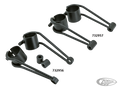 Vintage black 41mm light brackets For Harley-Davidson