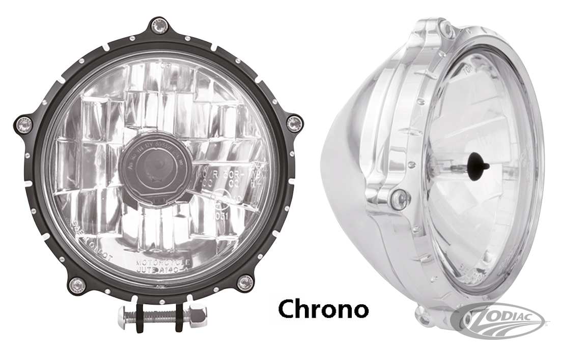 RSD HEADLIGHT 5.75" CHRONO 3/4" MOUNT, For Harley-Davidson