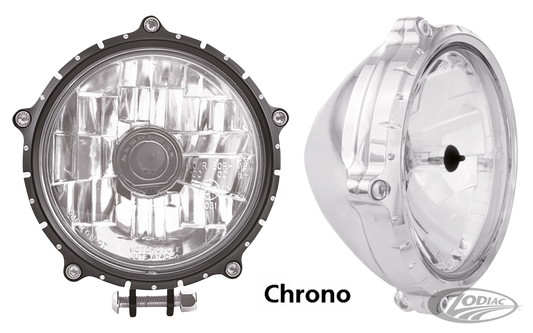 RSD HEADLIGHT 5.75" CHRONO 3/4" MOUNT, For Harley-Davidson