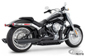 True Duals SLSH BK/SCLP BK FLFB-FXBR18-U For Harley-Davidson