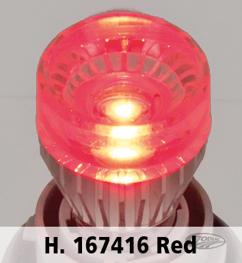 GZP SINGLE FPR-1 LED BULB RED BA15S For Harley-Davidson